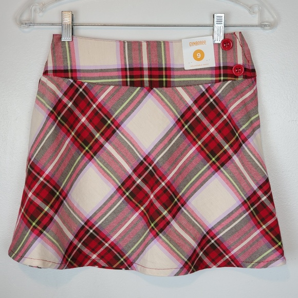 Gymboree Other - Gymboree Girls Adjustable Waist Plaid Skort, 9